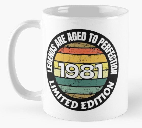 Birth Year Mug 1981